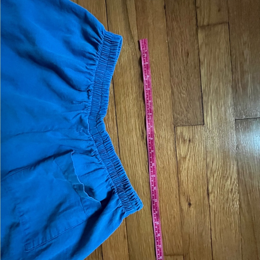 Nettle Studios Mid Easy Pant in Cobalt Linen Large Regular Length - Picture 12 of 13